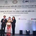 Win 2015 Vietnam typical MFI, a Citi – Vietnam micro entrepreneurship award